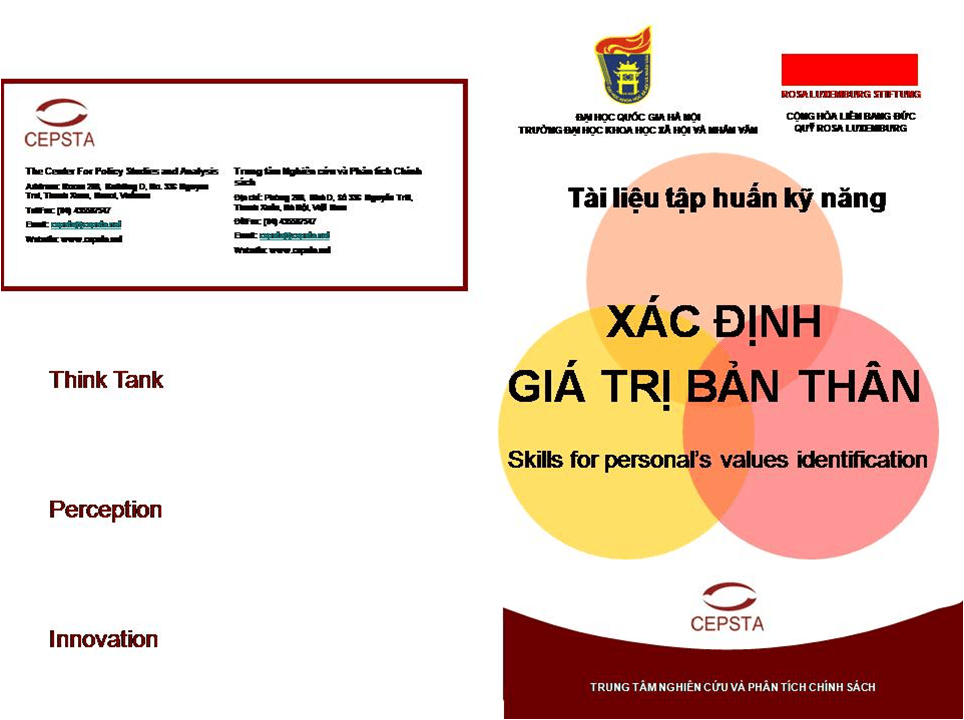 TÀI LIỆU TẬP HUẤN KỸ NĂNG: XÁC ĐỊNH GIÁ TRỊ BẢN THÂN